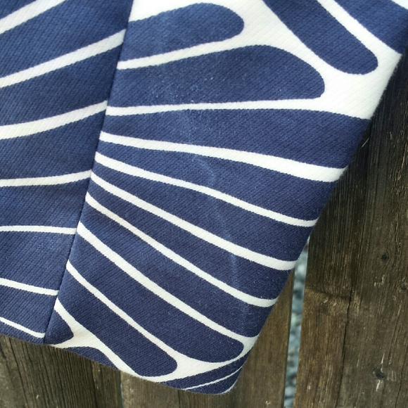 J Crew Navy White Fanfare Cropped Blazer 2 - Picture 14 of 14